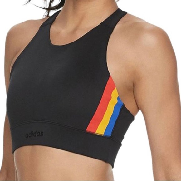 adidas Other - Adidas Farm Rio Basics Sports Bra Womens Size XS Black Multi-Color Brilliant NWT